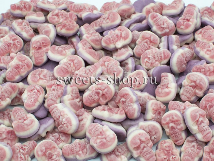 Жевательный мармелад  "Черепа с начинкой"