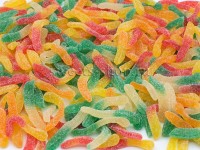 Жевательный мармелад "Кислые червячки в сахаре" 4гр HALAL