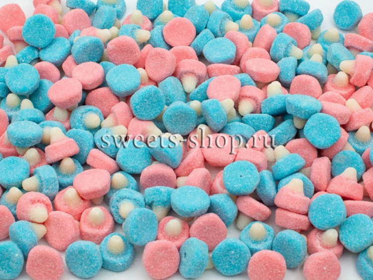 Жевательный мармелад "Грибочки разноцветные" с содержанием фруктового сока HALAL