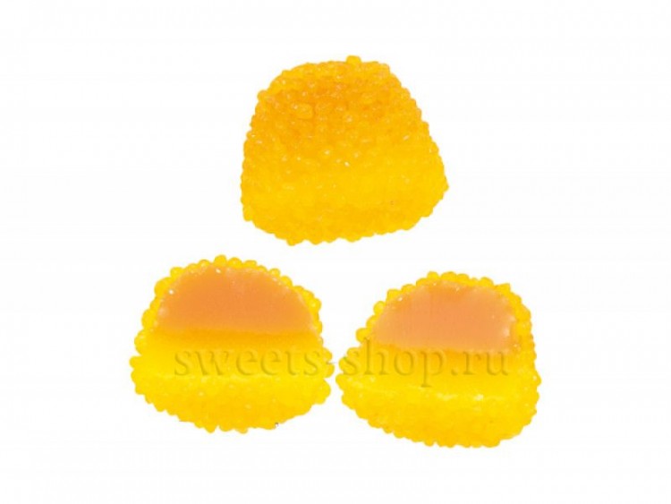 Жевательный мармелад "Ягоды желтые со вкусом апельсина и лимона" в обсыпке