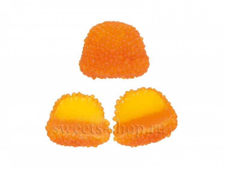 Жевательный мармелад "Ягоды оранжевые со вкусом ежевики и лимона" в обсыпке