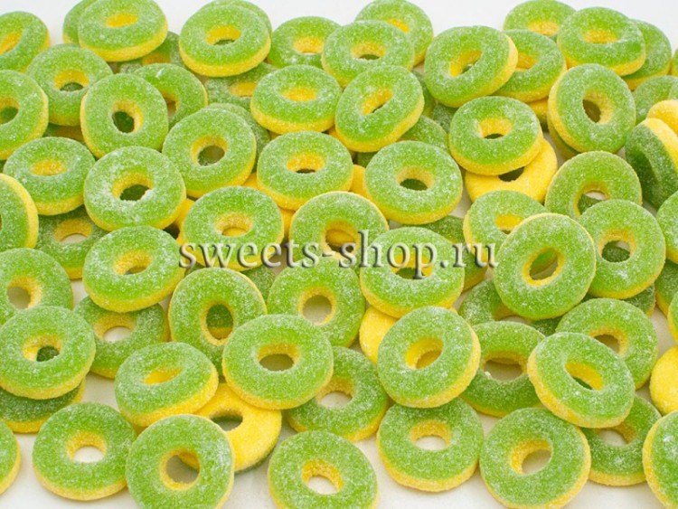 Жевательный мармелад "Кольца Ананас кислые" Халяль