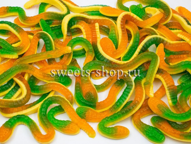 Мармелад жев."Питон" желто-зеленый 30гр Халяль