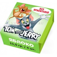Жевательные конфеты "Tom and Jerry" со вкусом Яблока 11,5гр