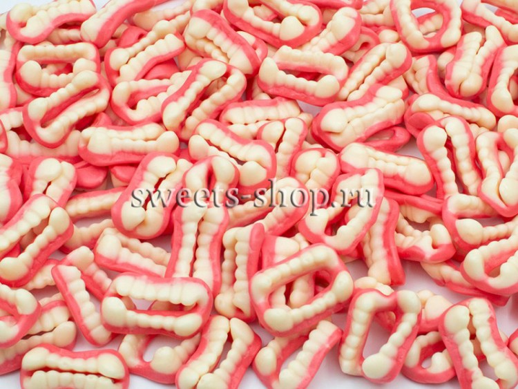 Жевательный мармелад "Зубы" с содержанием фруктового сока HALAL