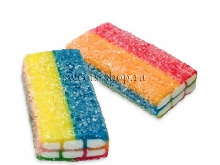 Жевательный мармелад "Блоки разноцветные в сахаре"