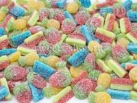 Жевательный мармелад "Фруктовые дольки в сахаре супер кислые" HALAL